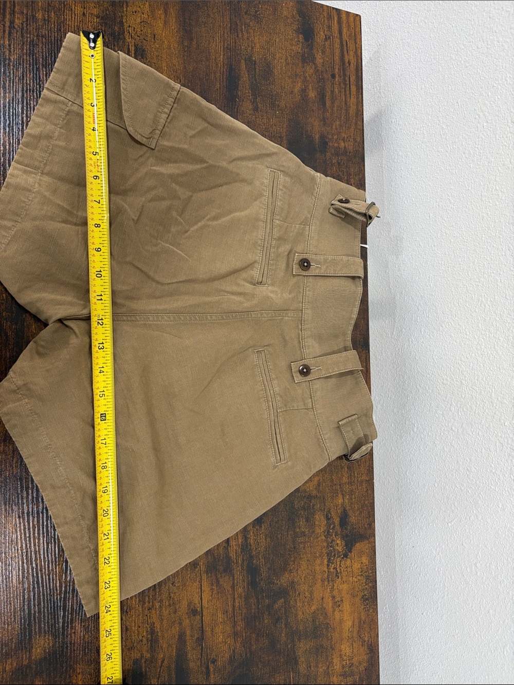 Buck Mason Women’s Washed Olive Scout Shorts Size Small NWT Utility Belted $168 - Picture 5 of 10
